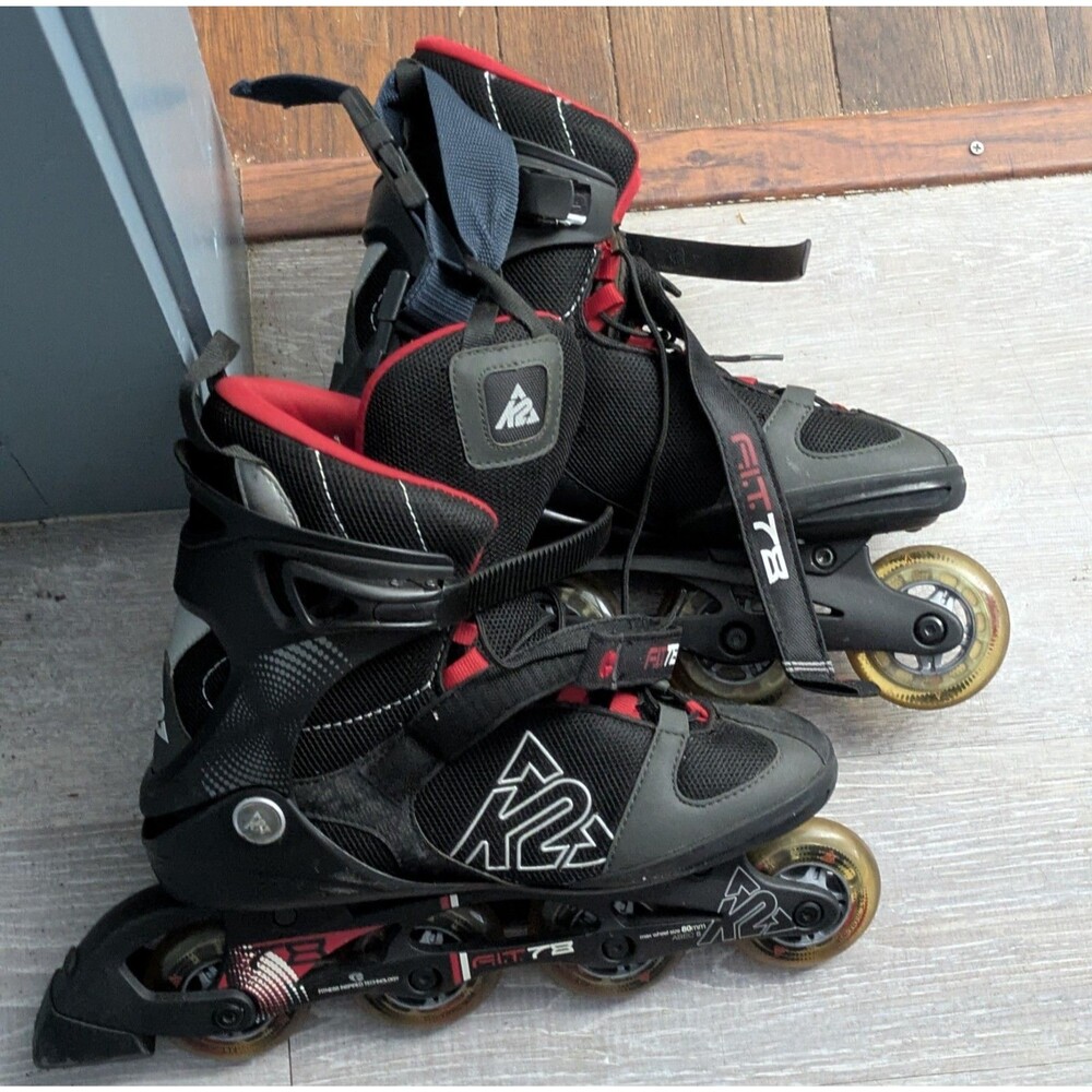 K2 F.I.T. 78 Inline Skates Rollerblades Black / Red